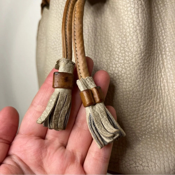 VTG DOONEY & BOURKE Pebbled Leather Bucket Bag Satchel - Picture 6 of 16